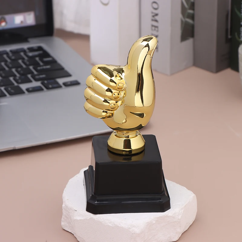 

Awesome Thumbs Trophy Award Souvenir Plastic Toy Party Award Trophies Competition Winner Mini Trophy Show Competition Gift