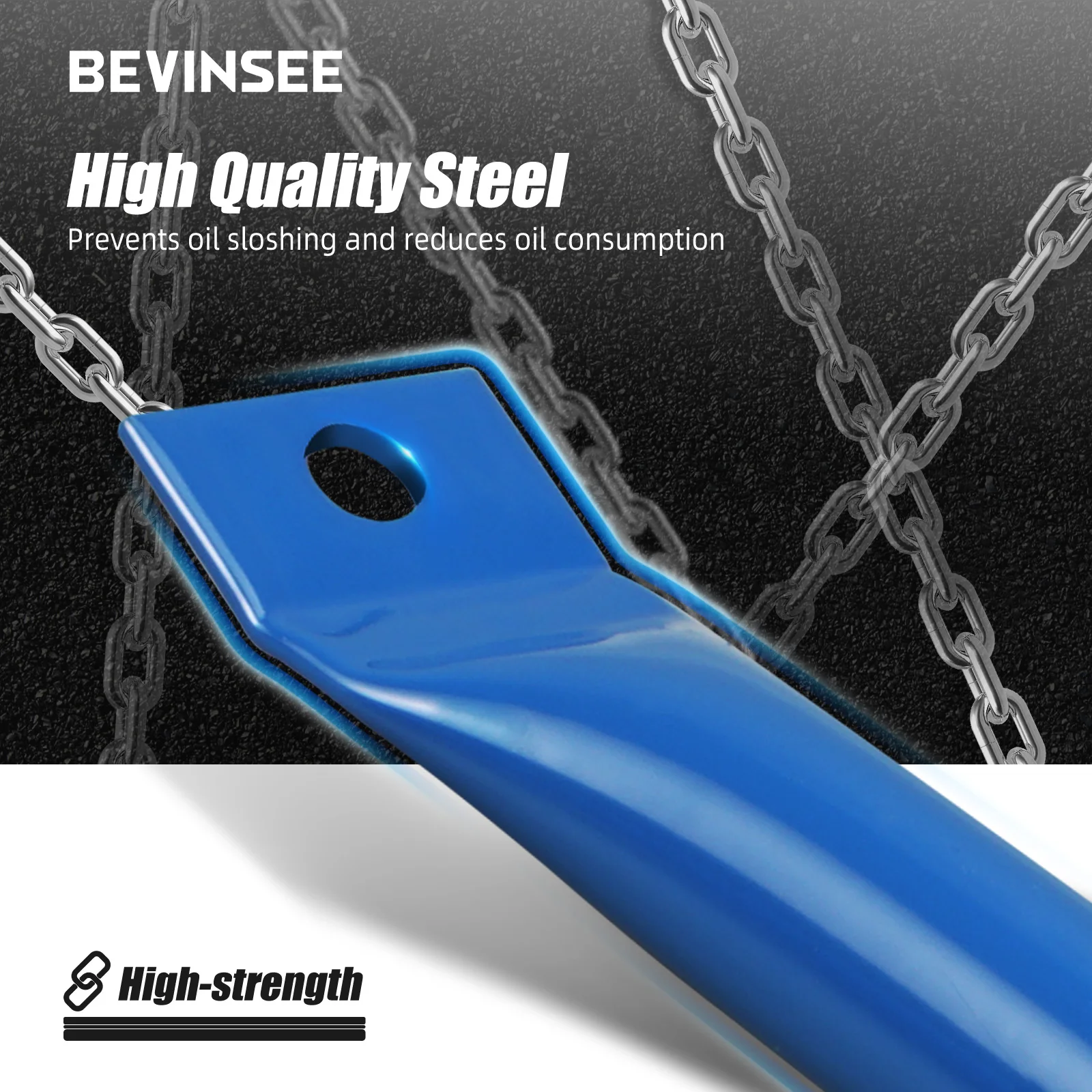 BEVINSEE Front Kidney Grille Braces Kidney Struts For BMW E90 E92 E93 E91 3 Series 2006-2013