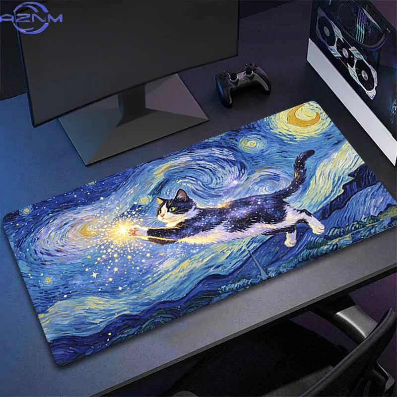 Mouse pad Abstract Oil Painting Computer Speed type carpet mat for e-sports players Laptop Keyboard Mousepad Office Desk Mat