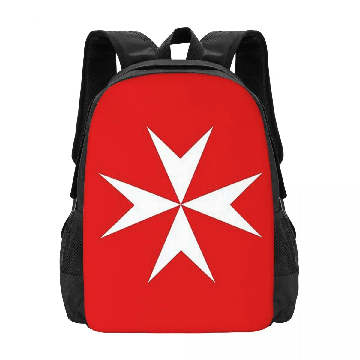 

Maltese Cross Flag Backpack Hot Sale Daypack Large Capacity Boys Girls BookBag School Bag Shoulder Bags for Men Women