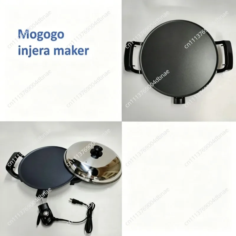 Electric Pancake MakerMachine 2000W Double-Sided Heating 3 Min Fast Cooking Non-Stick Detachable Plates for Home/ Commercial Use