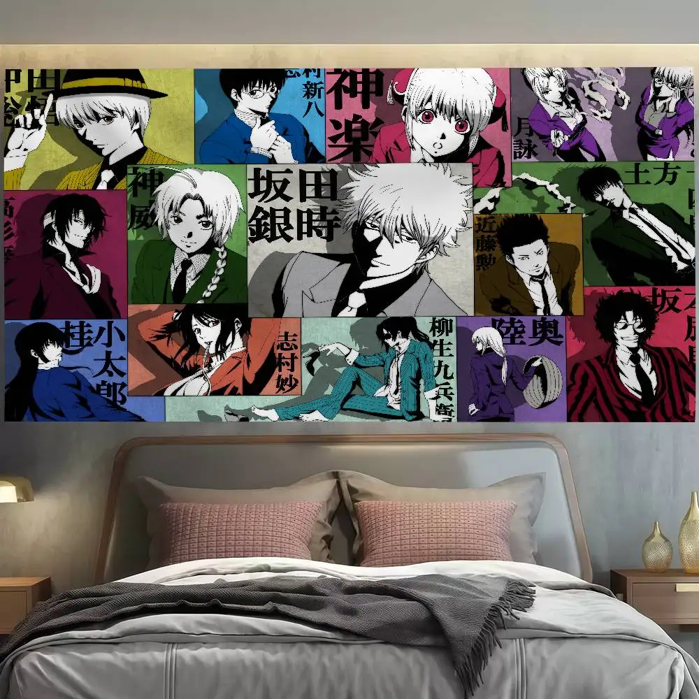 

bilibili Anime G-Gintama Flag Decoration Outdoor Picnic Party Home Camping Party Art Hanging Banner