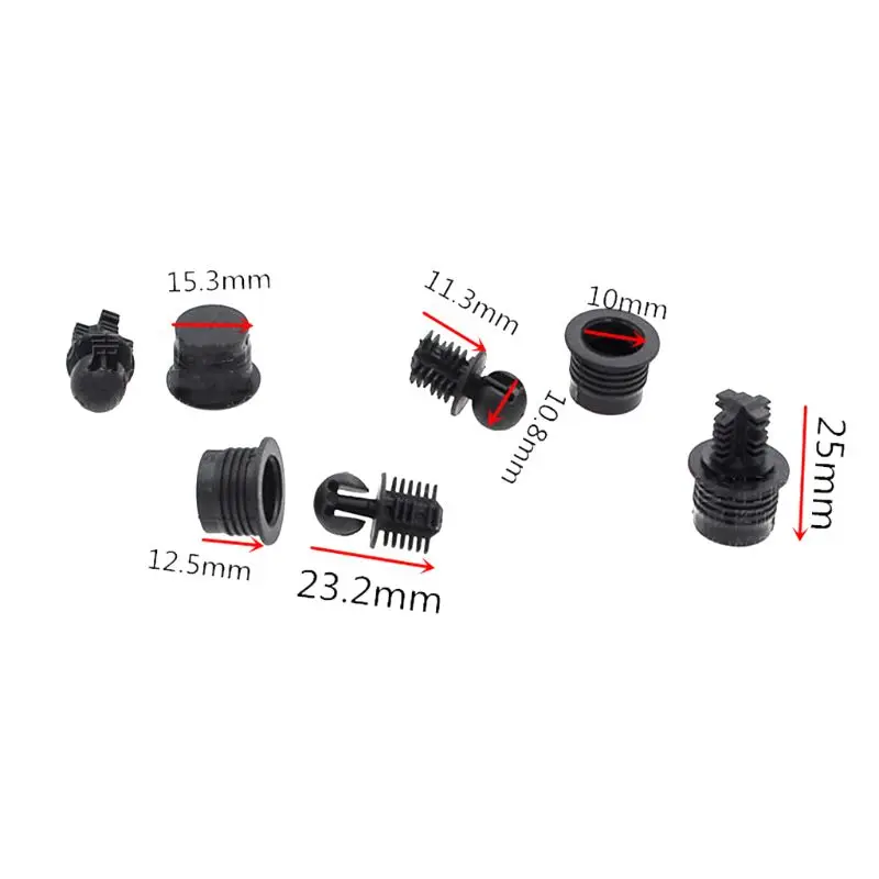 플라스틱 볼 및 소켓 유형 그릴 가이드 페그 스피커 부품용 10개 버클 나사 스피커 부품 액세서리
