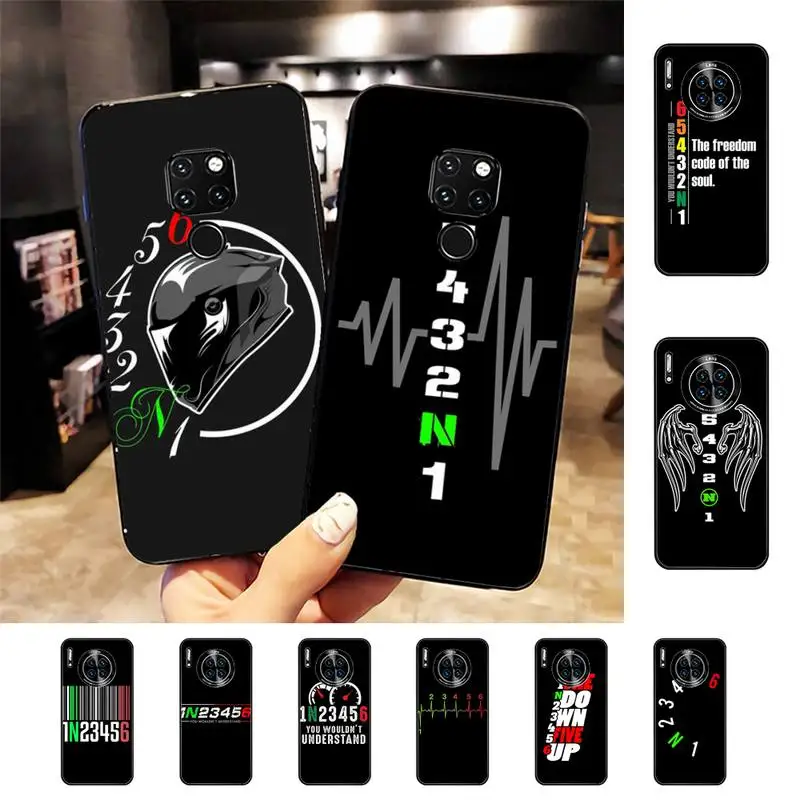 1N23456 Motorcycle Phone Case for Huawei Mate 20 10 9 40 30 lite pro X Nova 2 3i 7se