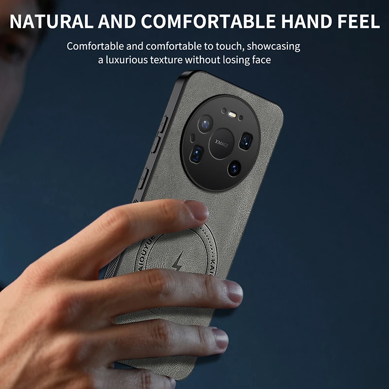 لهواوي ميت 80 برو ماكس 5 جرام الغطاء الخلفي الجلد يشعر للصدمات الهاتف بولي Leather حافظة جلدية لينة Fundas لهواوي ميت 80 برو ماكس #1