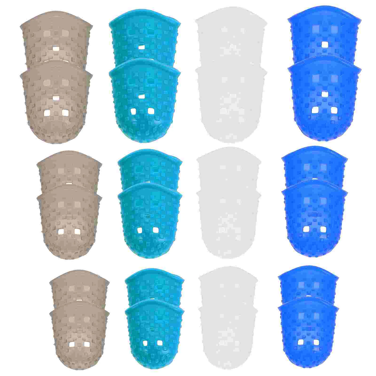 

Rubber Finger Tips Guard Sizes Gel Finger Cots Anti Slip Silicone Finger Caps Finger Protectors
