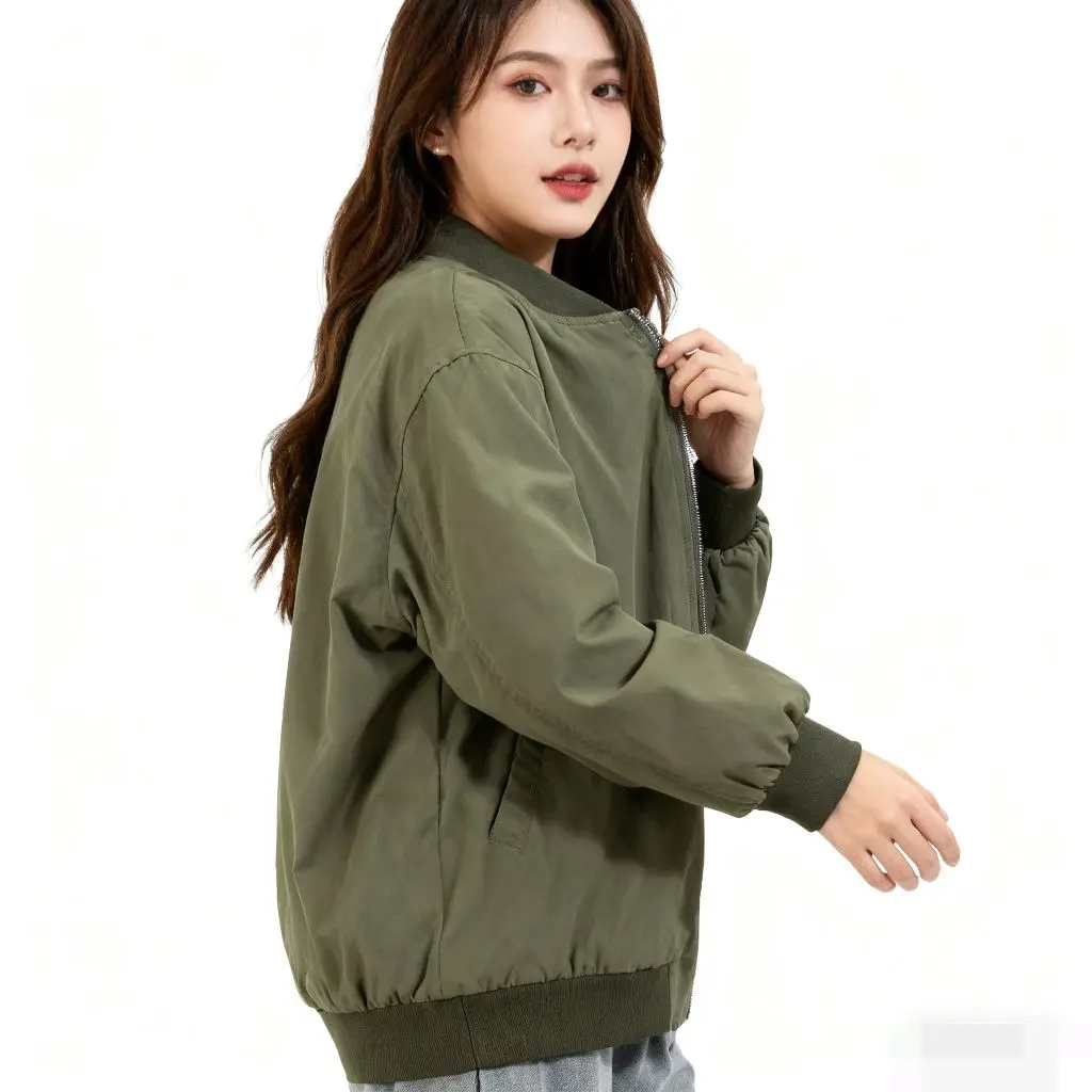 

Куртки-бомберы Женская куртка Techwear Осенняя вельветовая регулируемая стойка с воротником-стойкой Двубортная панель в британском стиле с цветными блоками