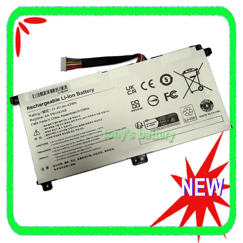 Аккумулятор AA-PBUN3AB для Samsung NP300E5K NP530E5M NP740U5M 7 Spin NP740U5L-Y03US NP740U3L-L02US NP740U3M NP800G5M AA-PBUN3QB