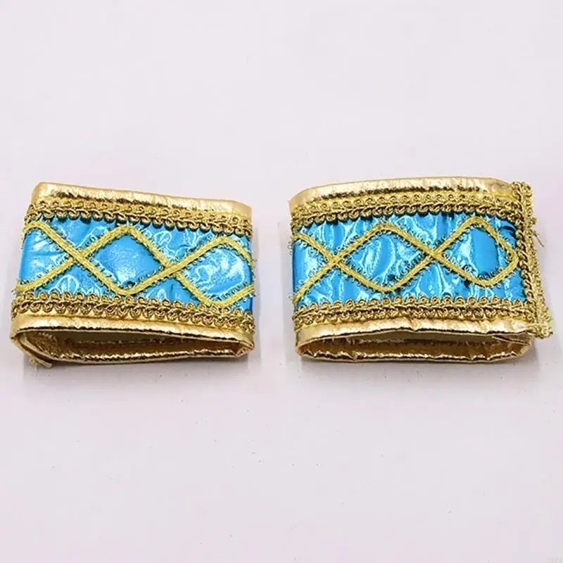 39BB Egyptische kostuumaccessoires Set Egyptisch farao -kopstuk Egyptische polsbandjes voor Halloween Role Play Cosplay