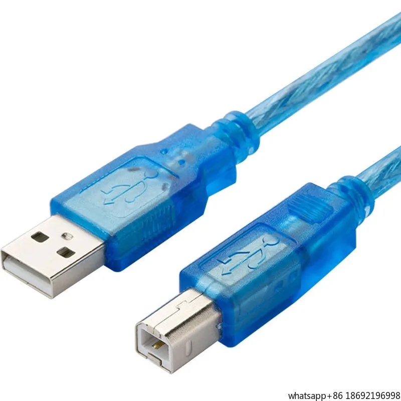 USB2.0 Printer Square Port Cable, Printer Data Cable Lengthened To Usb To Square Port 5/10 Meters