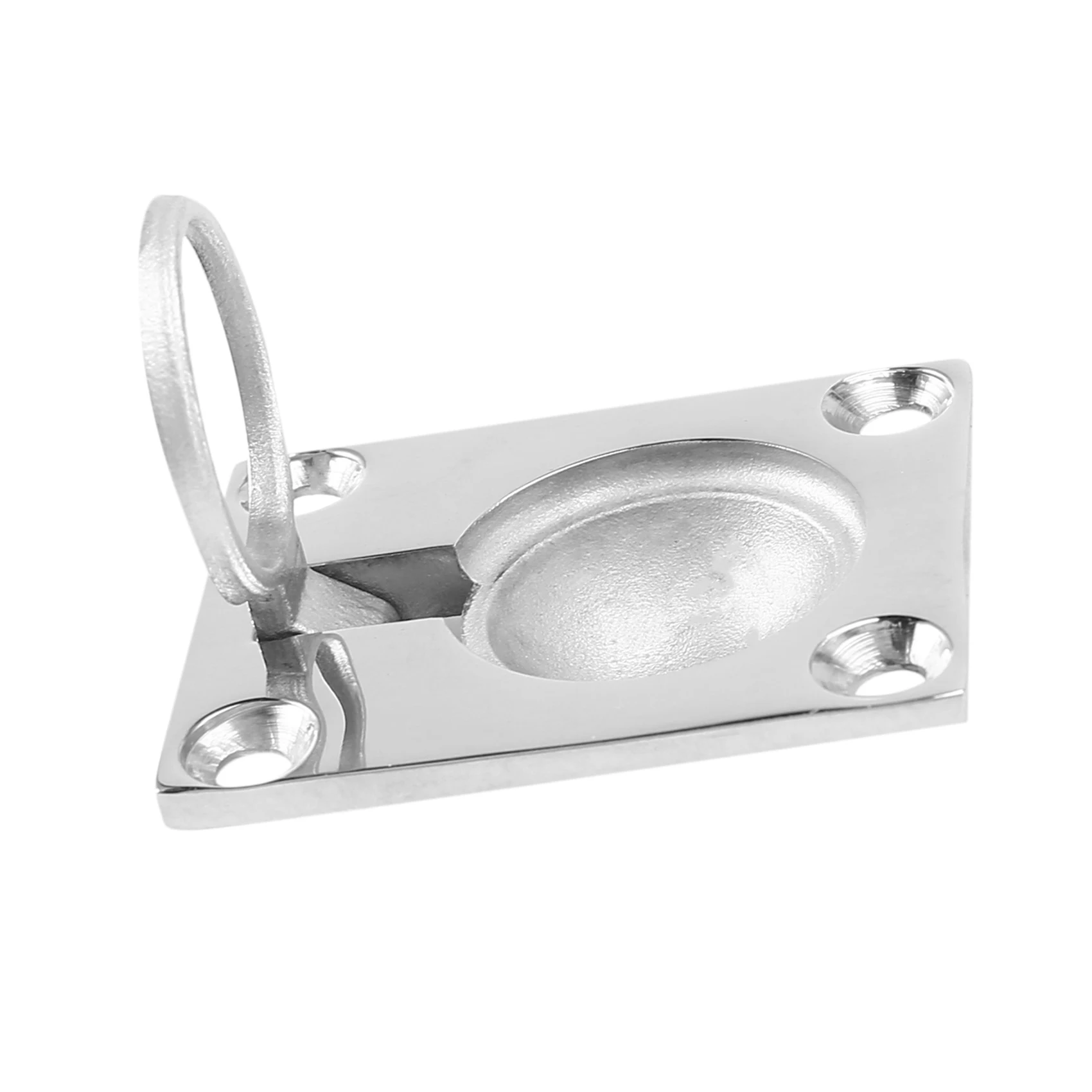 3Pcs 48 X 38Mm Boat Locker Hatch Latch Cabinet Flush Mount Ring Pull Handle Marine Surfing Hardware 316 Stainless Steel