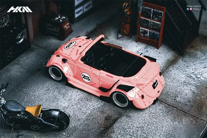 HKM 1:64 RWB orange / pinkpig Diecast Model Car