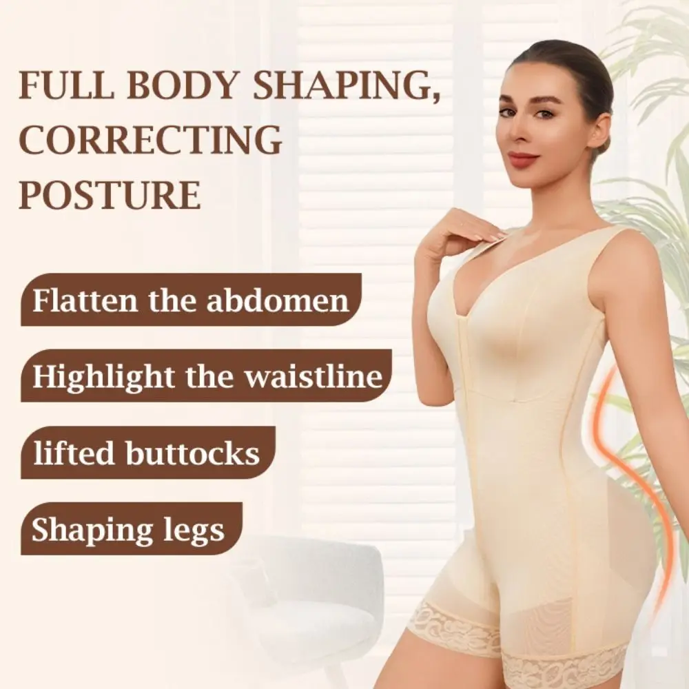 

Облегающее корректирующее белье с глубоким V-образным вырезом и открытой спиной, бесшовное кружевное бикини больших размеров, боди с подтяжкой ягодиц, без рукавов, стройнее, формирователи тела