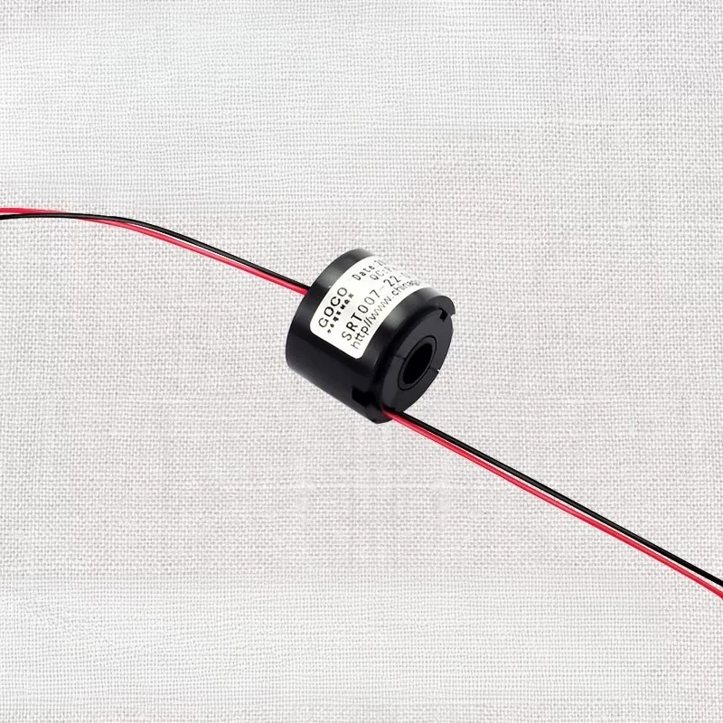 Diameter 22mm through-hole 7mm 2CH 2A Electric Slip Ring brush slip ring collector ring
