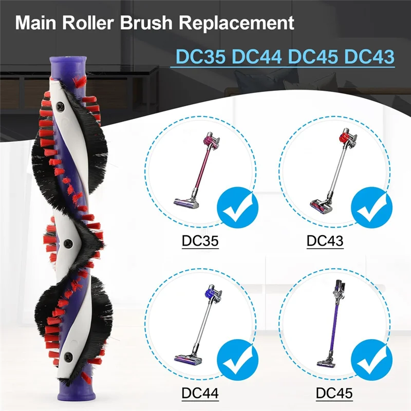 

A69X-основная роликовая щетка для замены пылесоса Dyson DC35 DC44 DC45 DC43, сменная вращающаяся щетка с чистящей щеткой