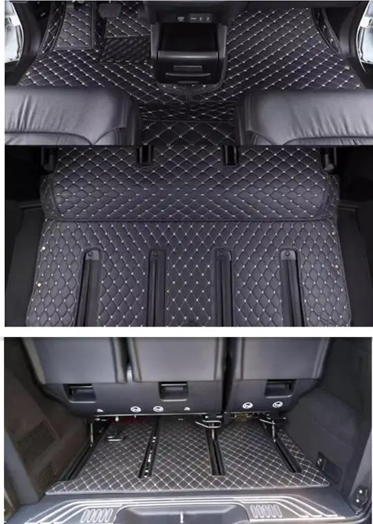 Tappetini auto personalizzati completi + tappetino bagagliaio per Mercedes Benz Vito W447 2026-2014 con guida a destra, 7/8 posti, impermeabili