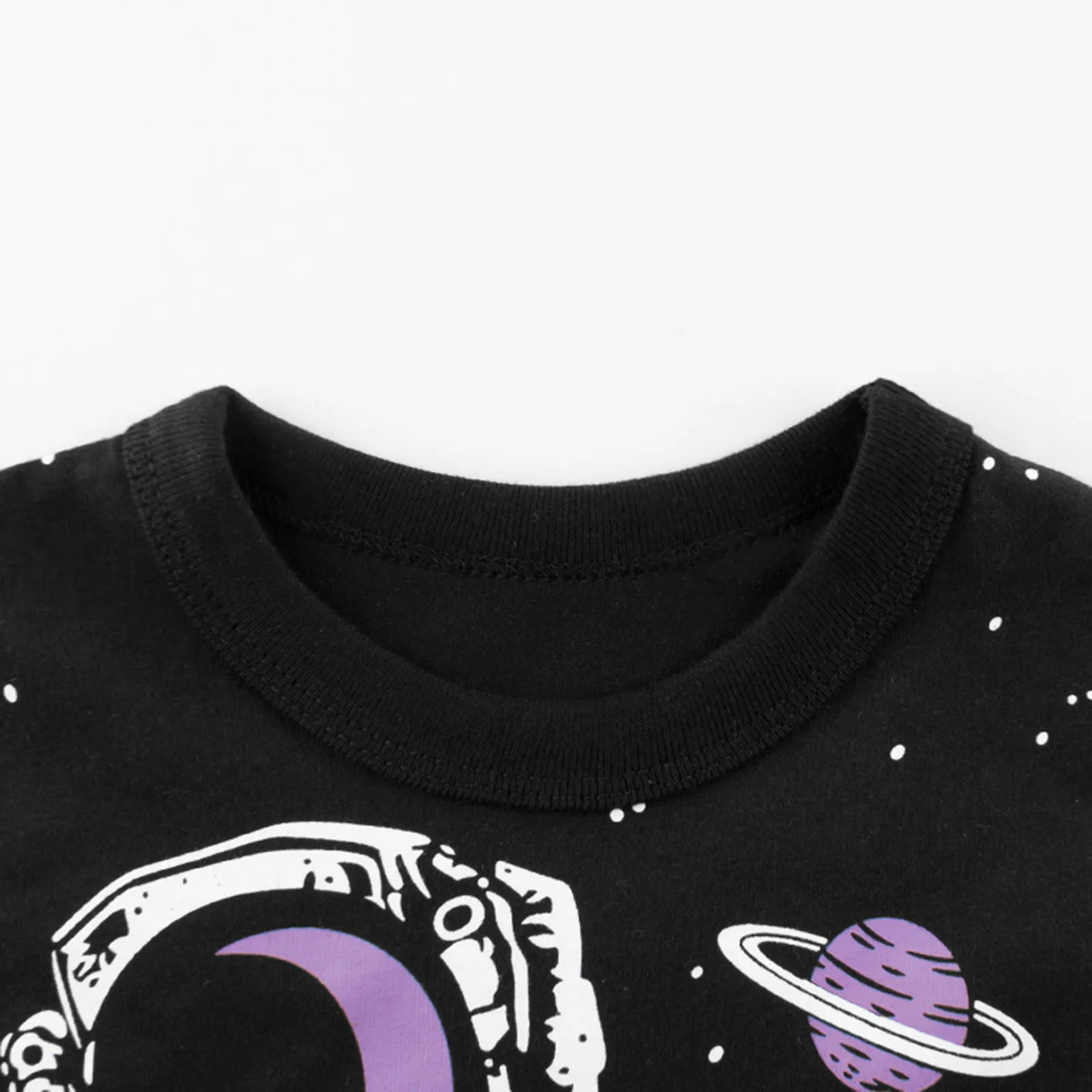 New Spring Summer Kids Tops Tees Galaxy Spaceman Prints Long Sleeve Crewneck T Shirts For 1-7 Years Children Youth T Shirt Boys