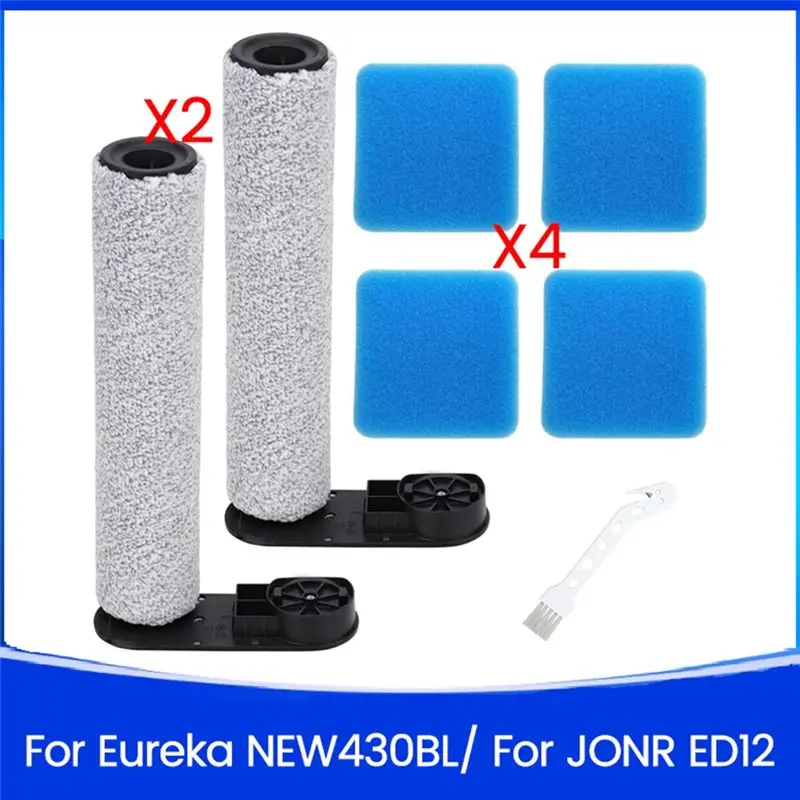 For Eureka NEW430BL / JONR ED12 Vacuum Cleaner Replacement Parts Main Roller Brush And Sponges Filters