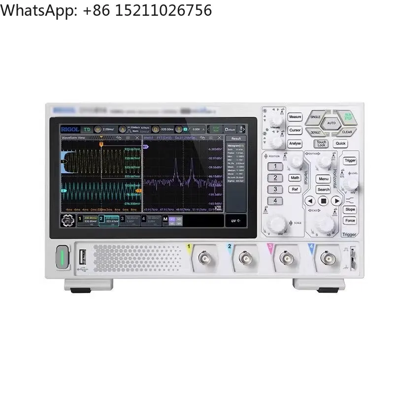 - DHO814 100MHz 4-Channel 12Bit Portable High Resolution Digital Oscilloscope with 7-inch Touch Screen & 4PCS 150MHz Probes