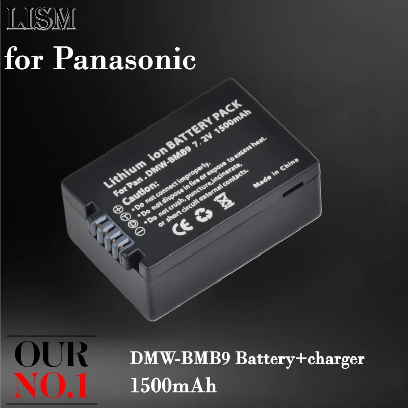 

1500mAh DMW-BMB9 DMW BMB9E BMB9PP Battery+ Charger for Panasonic Lumix DMC FZ40K FZ45K FZ47K FZ48K FZ60 FZ80 FZ70 FZ100 FZ150