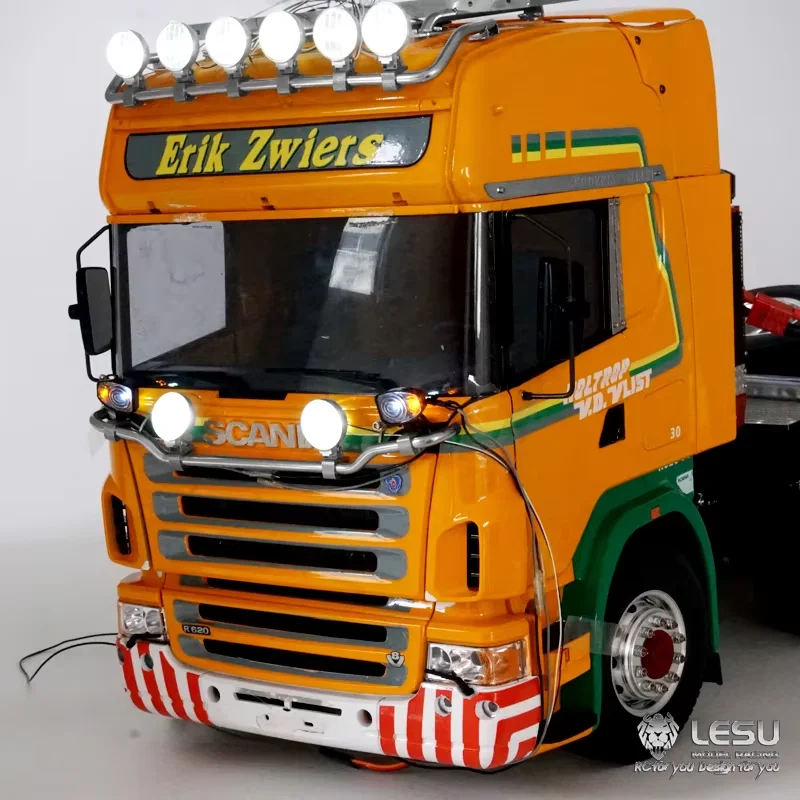 Metal high roof light LESU1/14 Tamiya truck LED spotlight high roof