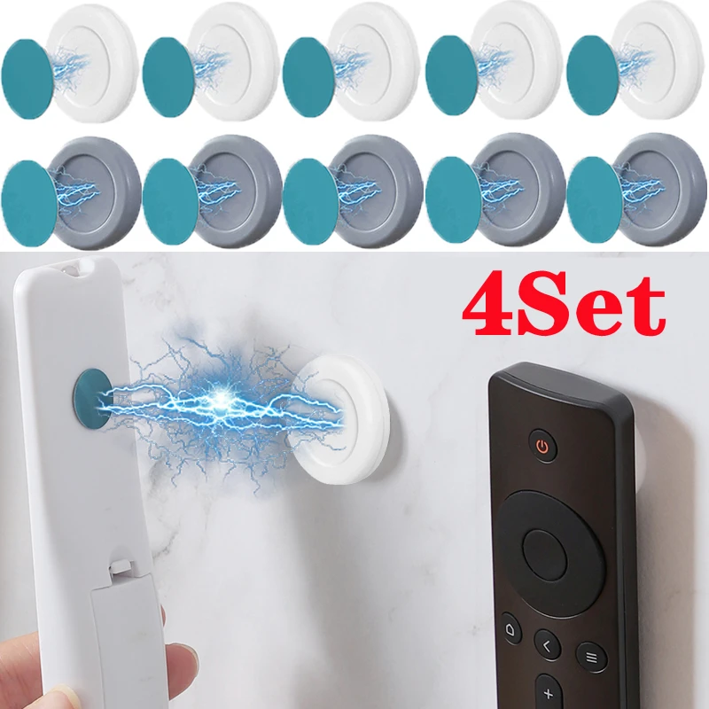 Magnetic Remote Control Holder Anti-Lost Wall Mount Strong Magnet Hooks Fridge Sticker Storage Holder Home Decor Organizer Hook