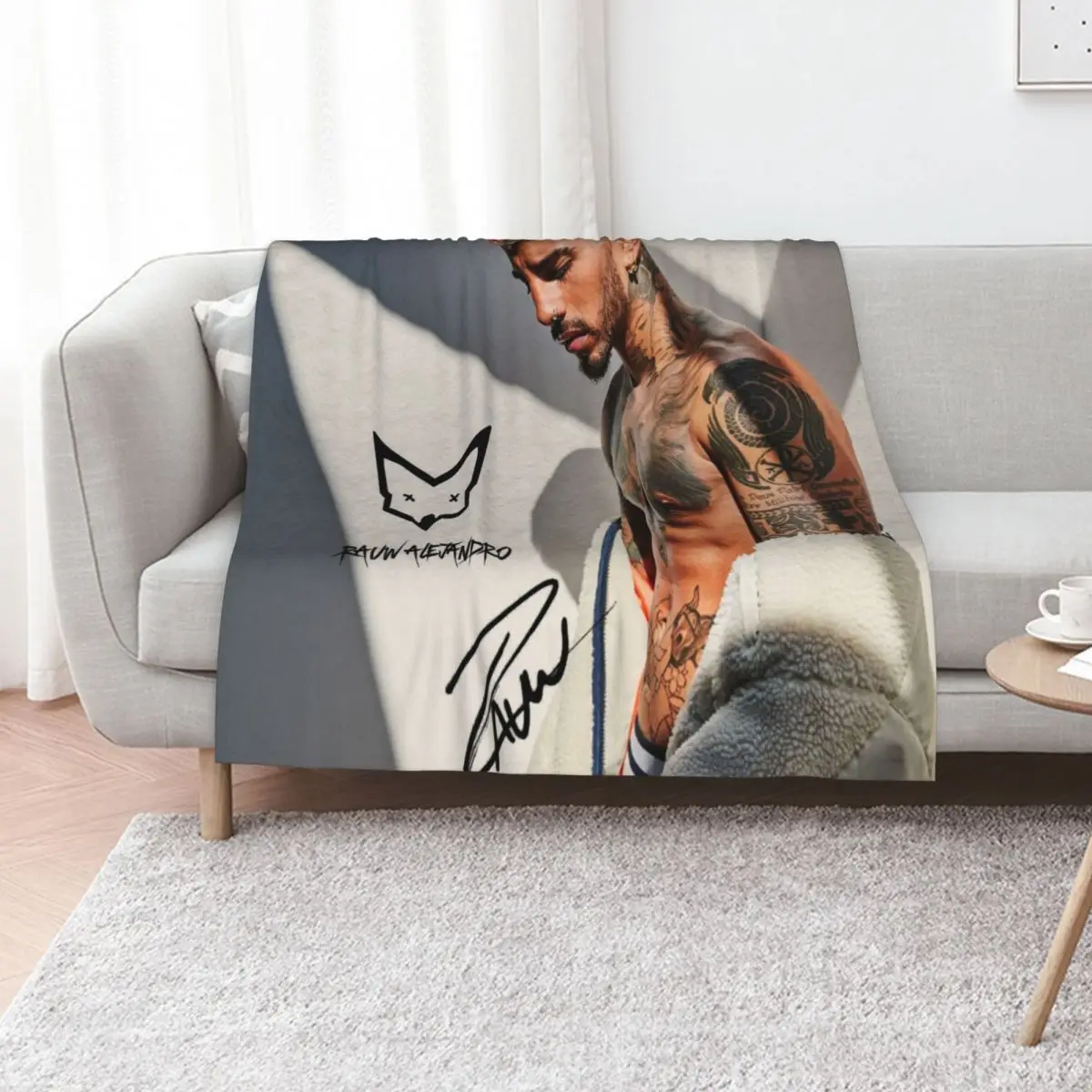 Alejandro with Signature Throw Blanket Hairys Bed covers Soft Big blankets and throws Sofa Throw Thermal Blankets