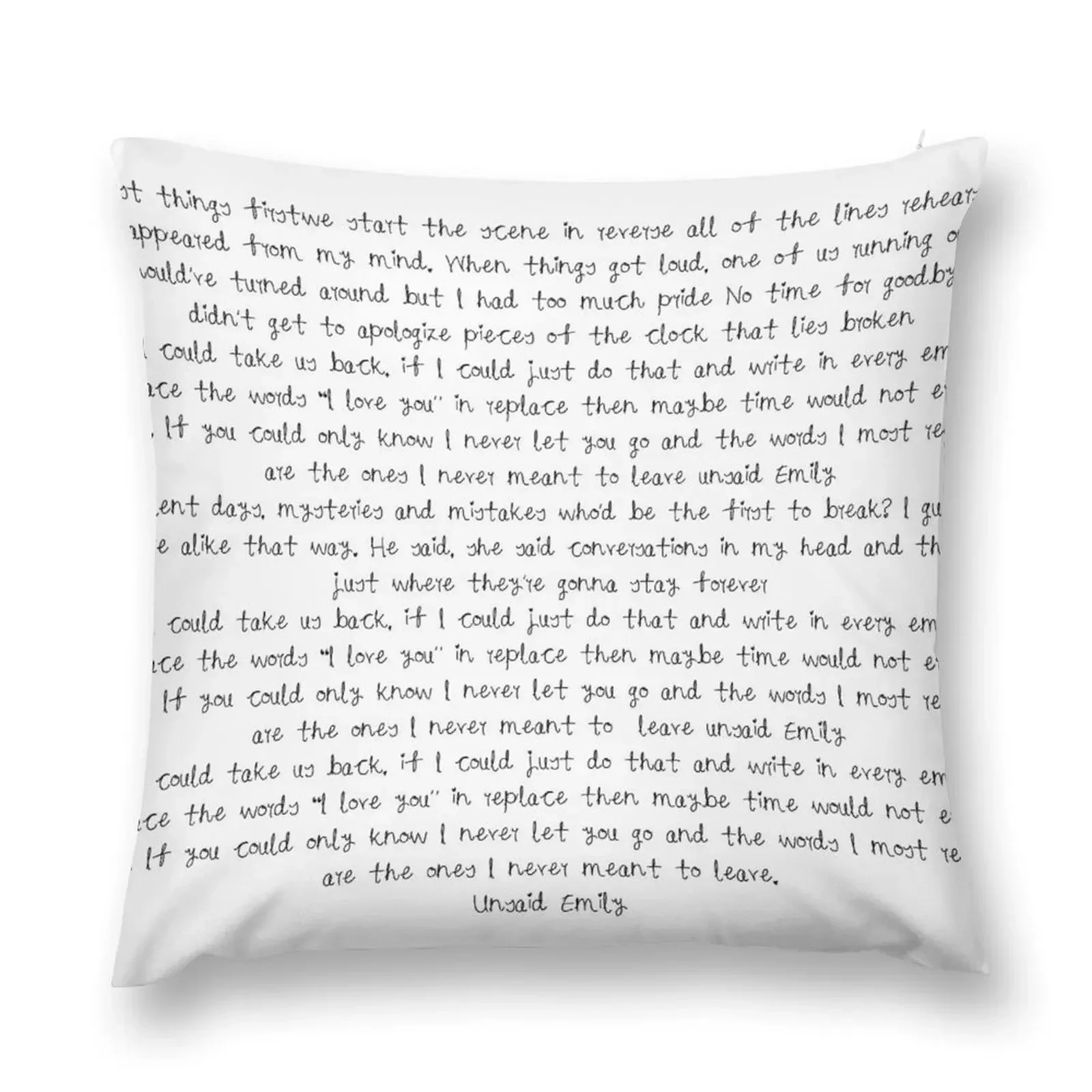 Words I love you in Replace Throw Pillow Pillow Decor Elastic Cover For Sofa pillow