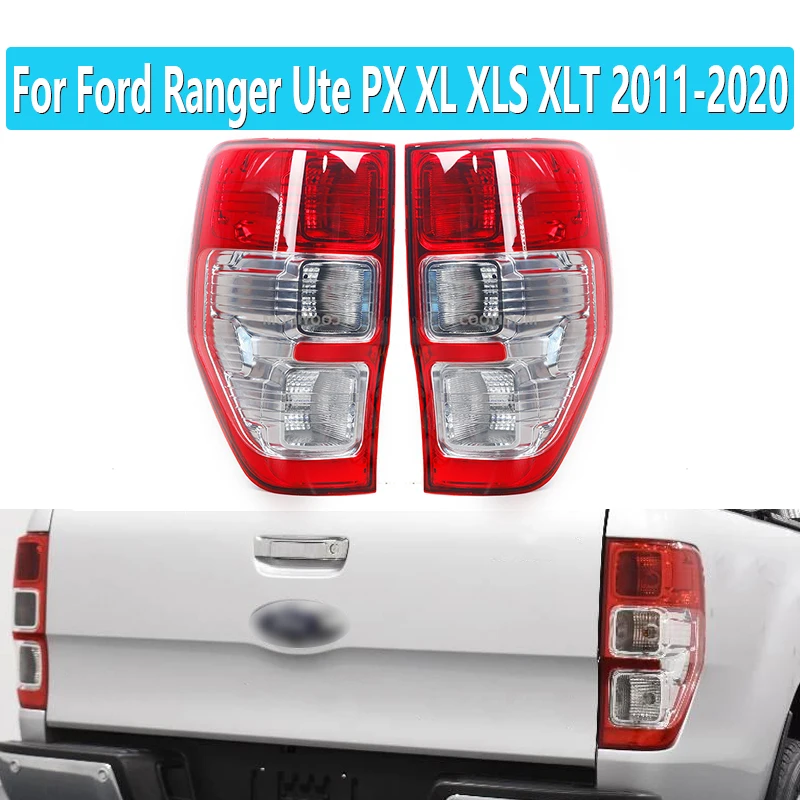 For Ford Ranger Ute PX XL XLS XLT 2011-2020 Rear Tail Light Light Brake Light Tail Light With Wiring Harness Without Bulb