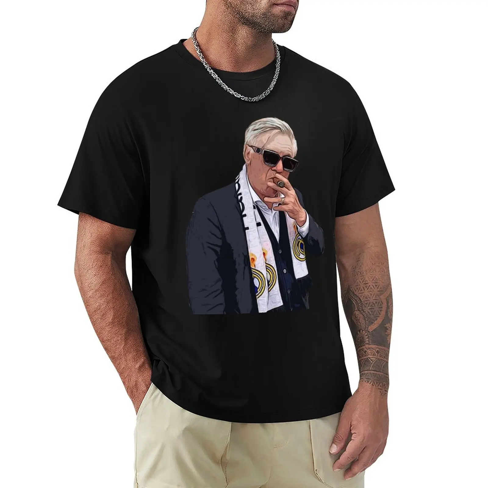 Boss Carlo Ancelotti T-Shirt T-Shirt fashion shirts Blouse cotton graphic tees black t-shirts for men
