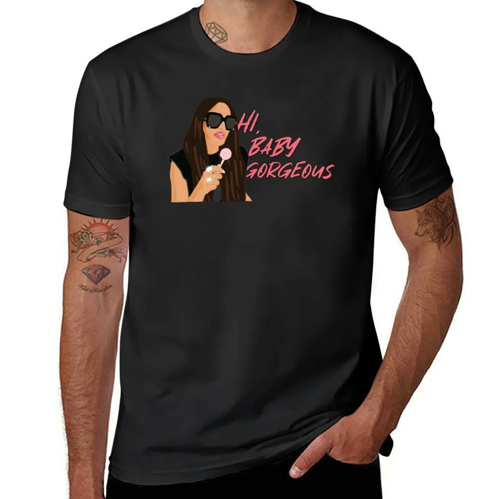 The Real Housewives of Salt Lake City Lisa Barlow Hi, Baby Gorgeous T-Shirt blanks vintage t shirt for men