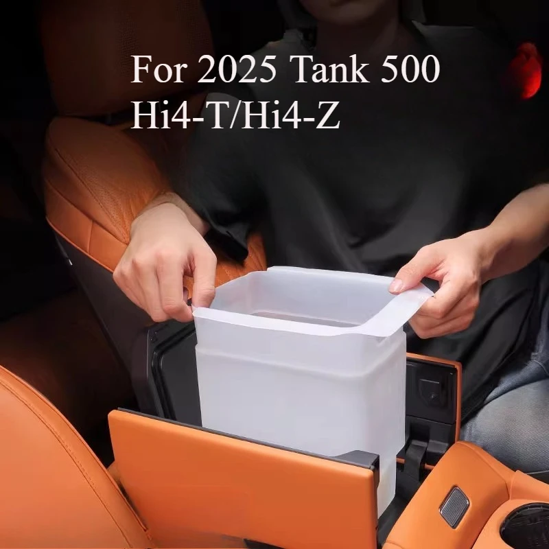 

For 2025 Tank 500 Hi4-T/Hi4-Z Custom Non-Slip Silicone Mat Set, Center Console Fridge Liner & Storage Box Insert