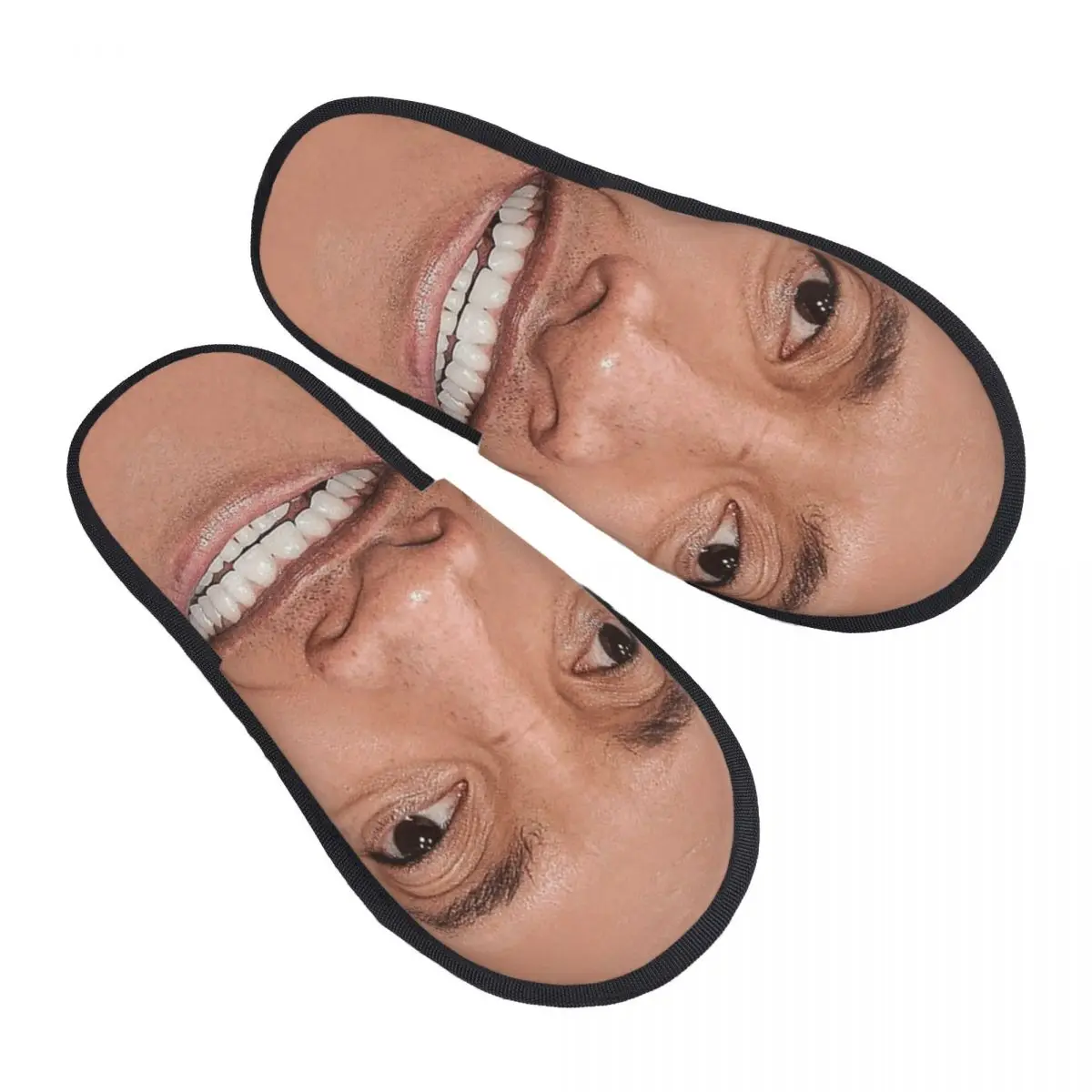 The Rock Face Dwayne House Slippers Women Cozy Memory Foam American Actor Johnson Slip On Spa Slipper Shoes