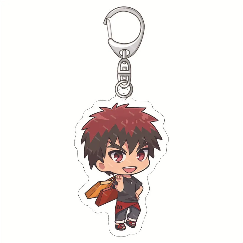 Kuroko\'s Basketball Anime Figures Kuroko Tetsuya Kagami Taiga Acrylic Keychains Aomine Daiki Q Version Character Keyring Pendant