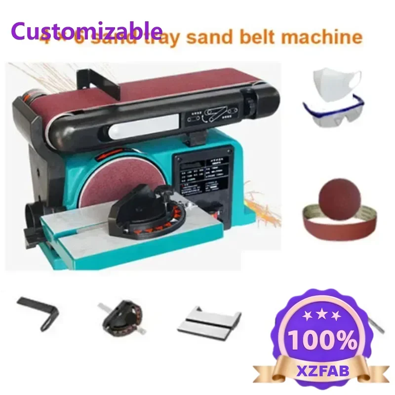 Factory Direct 2026 Abrasive Belt Sanding Machine Woodworking High-Power Electric 220V Sandpaper Polishing Machine 0-45° Angle A