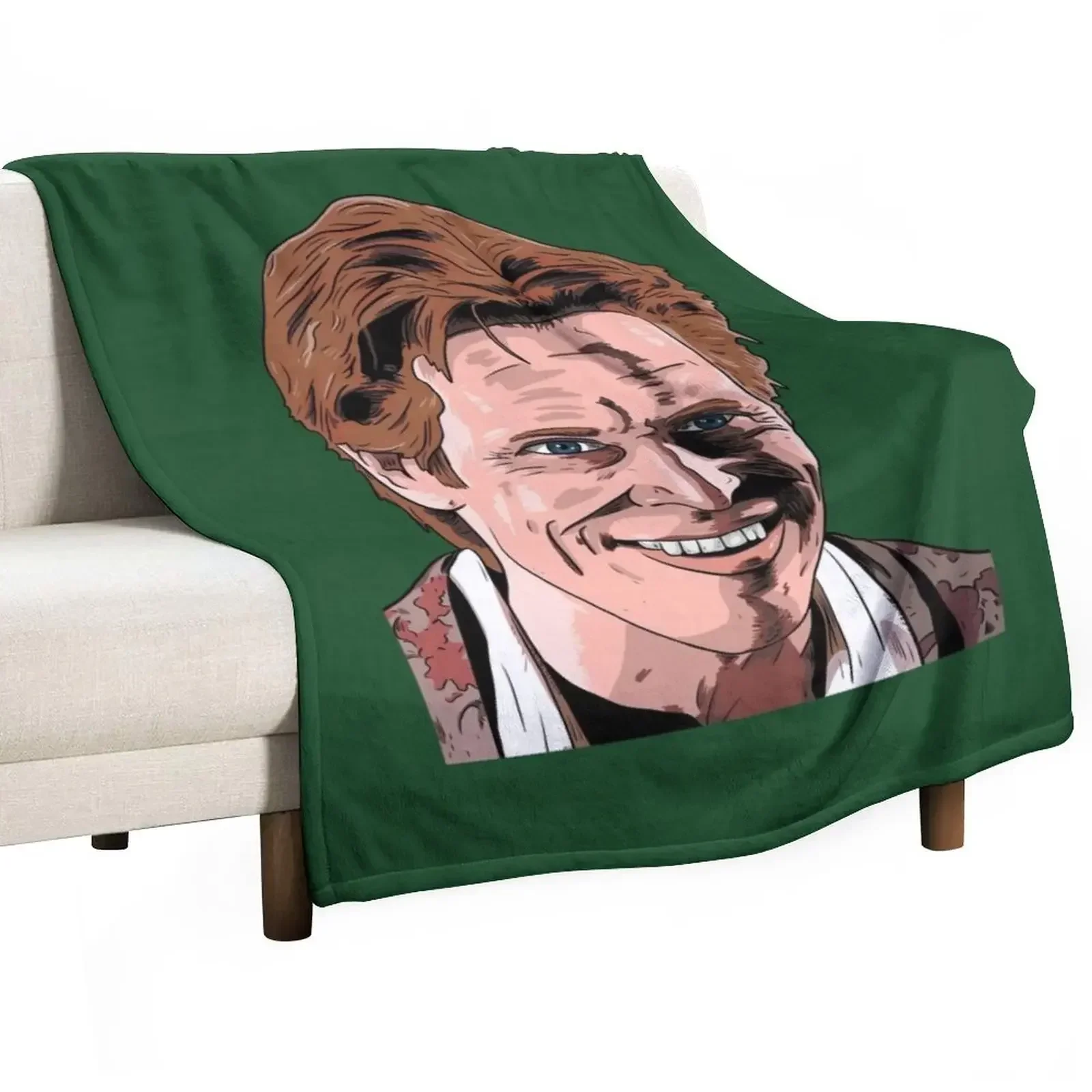 

Willem Dafoe Green Goblin Throw Blanket Softest Travel Blankets