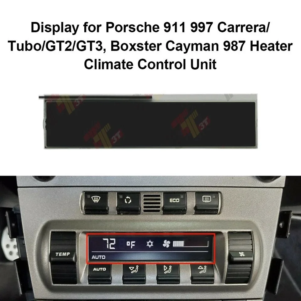 

Display for Porsche 911 997 Carrera Tubo/GT2/GT3 , Boxster Cayman 987 Climate Control Unit