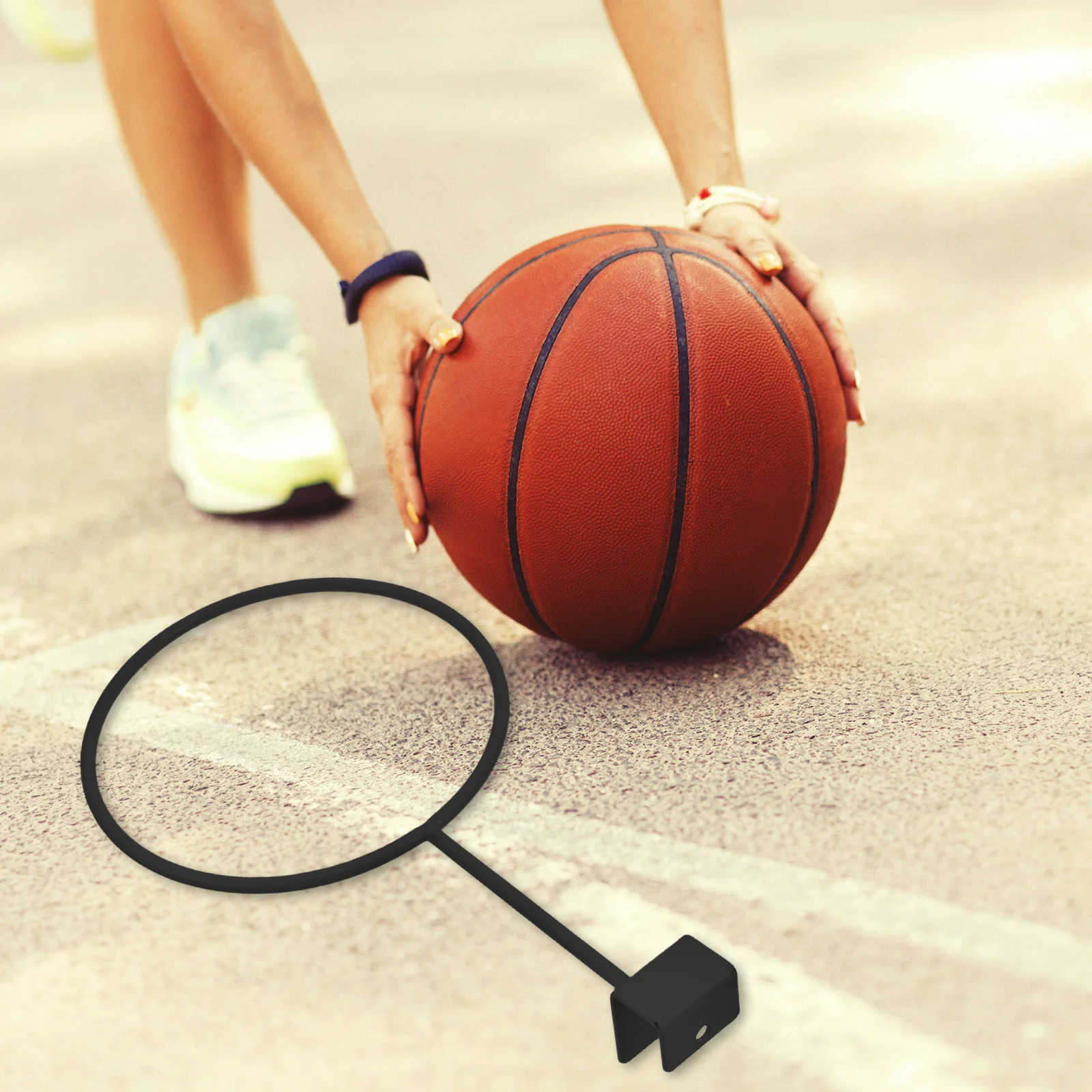 5 قطعة عرض كرة السلة جدار جبل حامل إطار فولاذي أبيض الرياضة الكرة التخزين المنظم المنزل الصالة الرياضية كرة القدم كرة القدم الكرة الطائرة #2