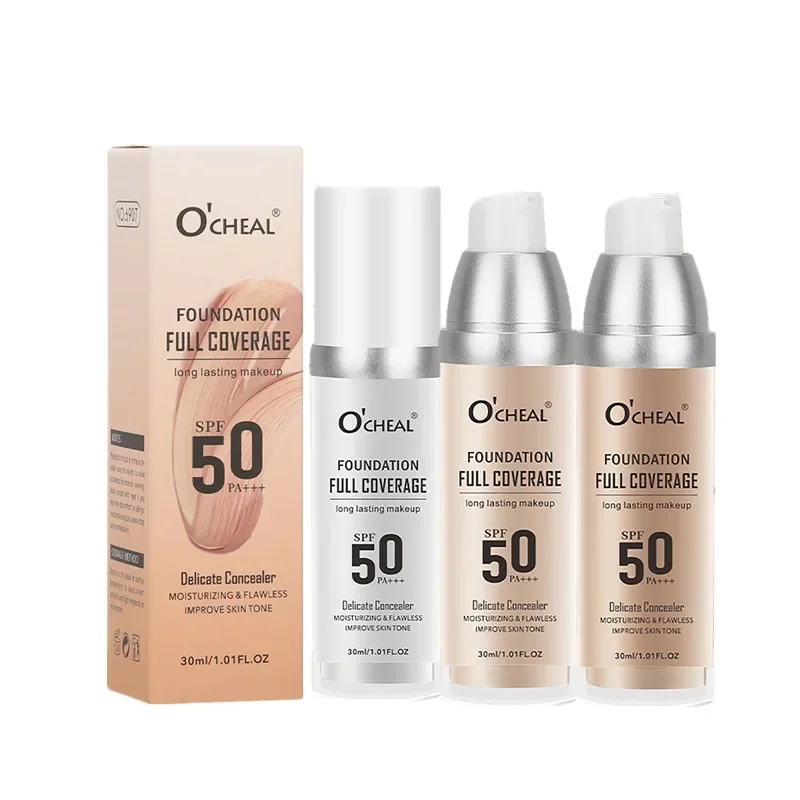 Base de maquiagem que muda de cor, corretivo, hidratante de longa duração, nutritivo, controle de óleo, base facial, cosméticos