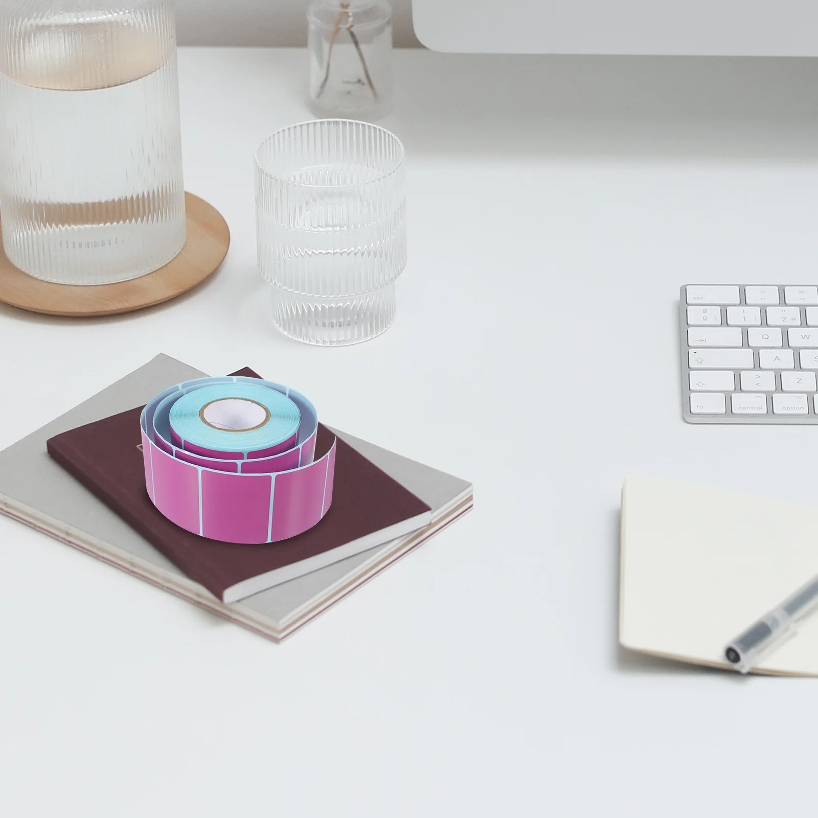 1 Roll Blank Thermal Labels Self Adhesive Express Shipping Address Labels for Organizing Thermal Roll