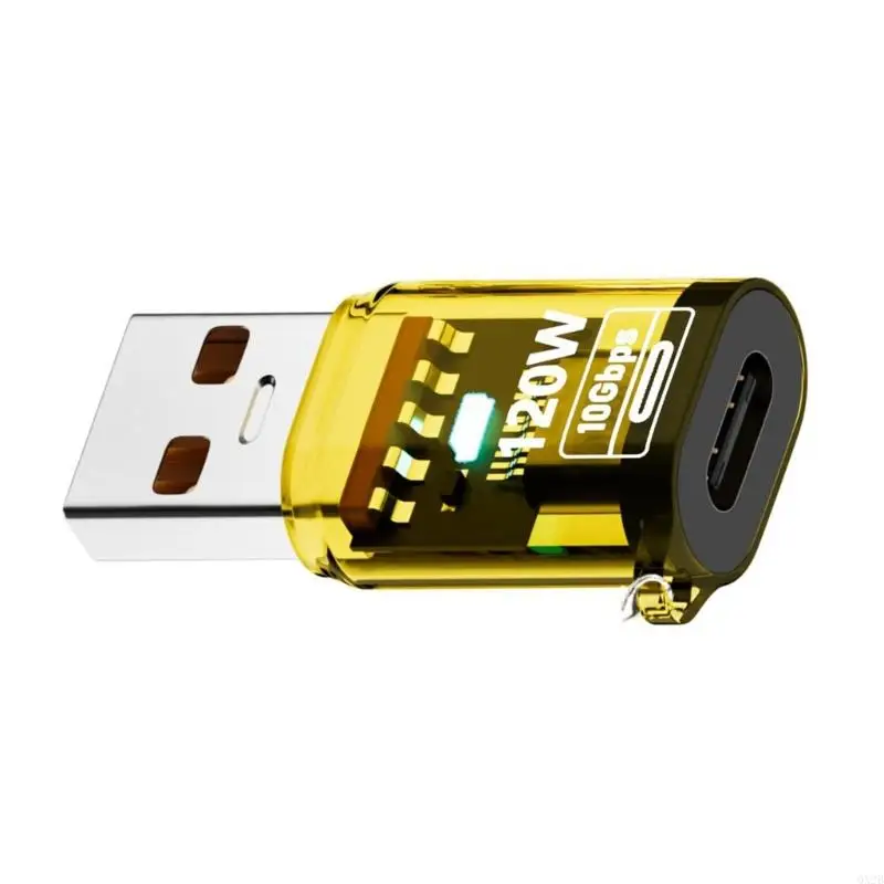Clear Shell OTG Bộ điều hợp Type-C nữ sang USB Một bộ chuyển đổi nam cho máy tính xách tay