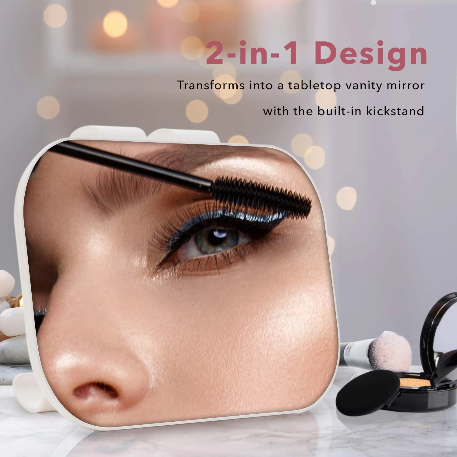 Lusterko samochodowe na osłonę przeciwsłoneczną, lusterka kosmetyczne z klipsem, lusterko kosmetyczne HD do wnętrza samochodu, uniwersalne lusterka na osłonę przeciwsłoneczną do ciężarówek