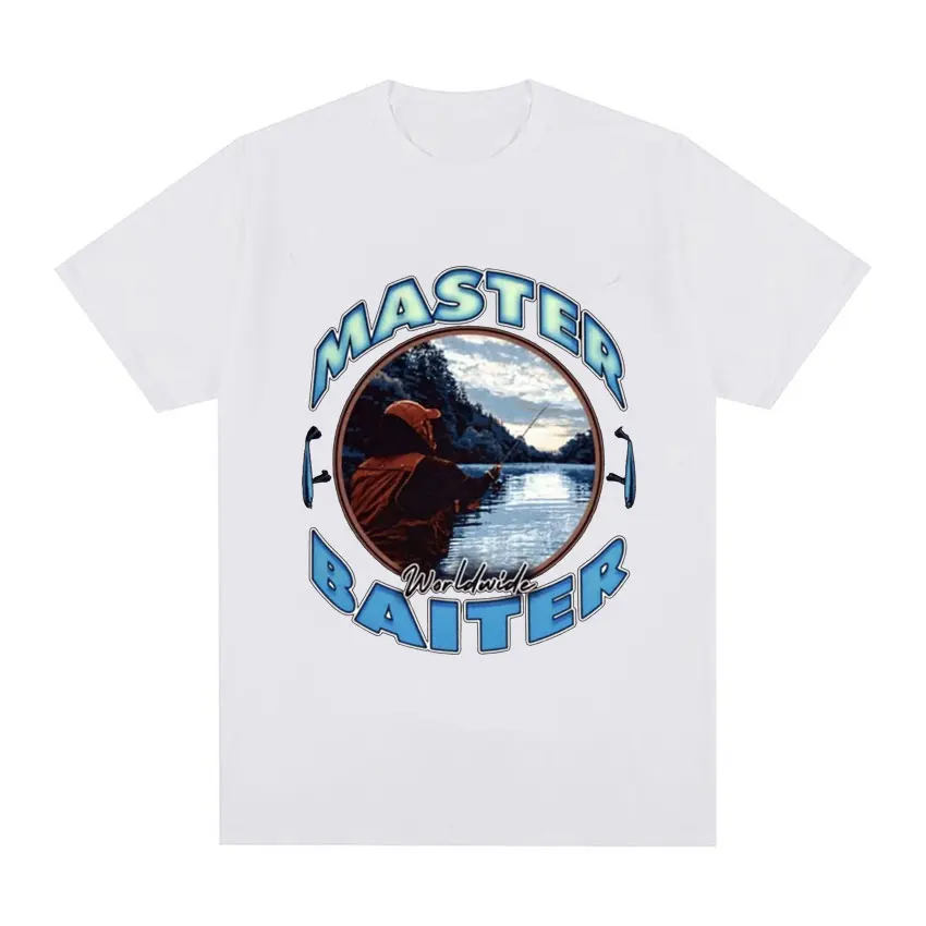 Master Baiter Humor Funny Meme Graphic T Shirt Men Women Casual Cozy 100% Cotton T Shirts Vintage Oversized Short Sleeve T-shirt