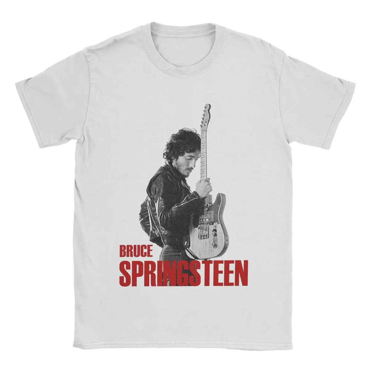 Men's Bruces The E Street Band Springsteens T Shirts Cotton Clothes Funny Round Collar Tee Shirt Birthday Present T-Shirt