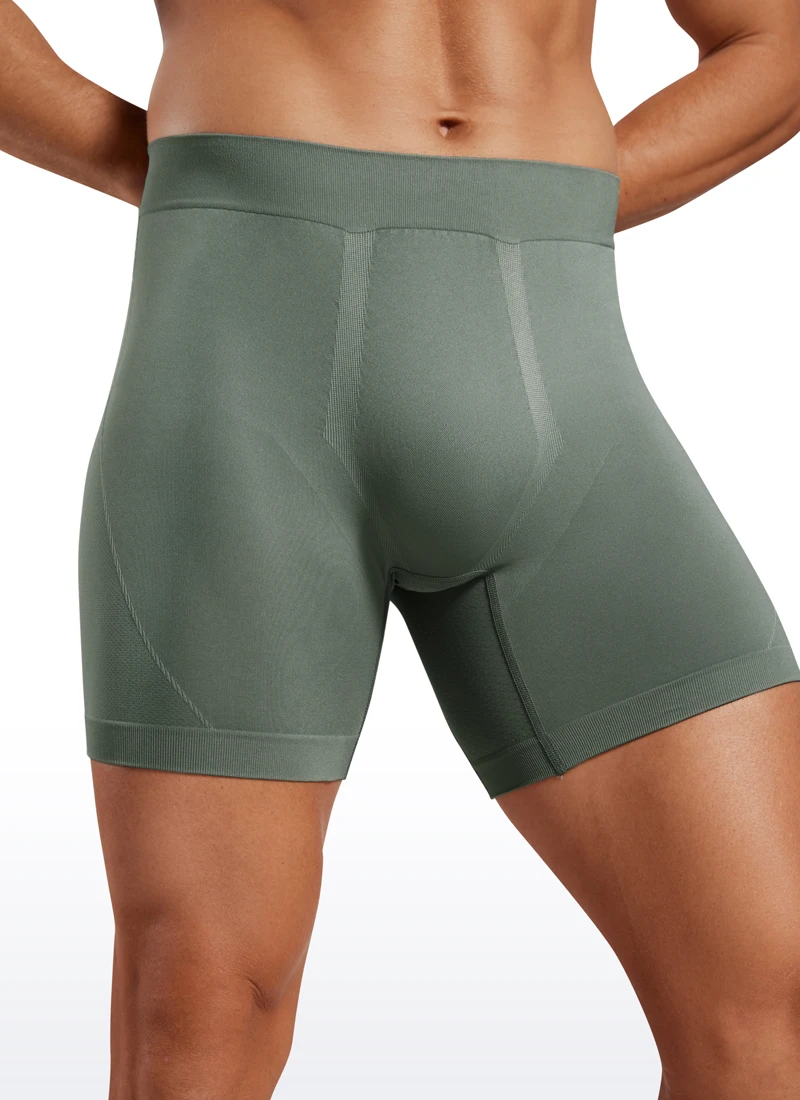 CRZ-bóxer de YOGA sin costuras para hombre, ropa interior deportiva transpirable de 5 pulgadas, paquete de 3