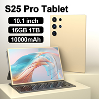 New S25 Pro Tablet 10.1 inch Snapdragon 8gen2 Global 16GB+1024GB 10000mah 5G Dual SIM WIFI HD Full Screen Android 14 Tablets PC