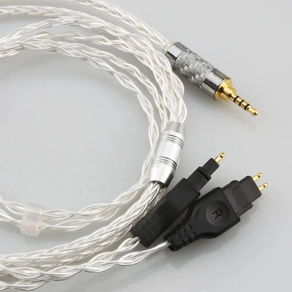 3.5 مللي متر 2.5 مللي متر XLR 4.4 مللي متر 8 الأساسية الفضة مطلي OCC سماعة كابل ل Sennheiser HD580 HD600 HD650 HDxxx HD660S HD58x HD6xx