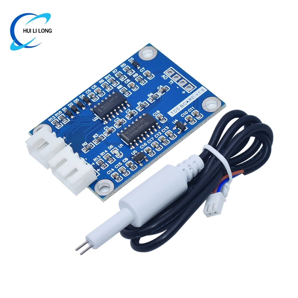 Módulo de sensor TDS sólidos disueltos señal analógica soluble detección de calidad del agua sólida DS18B20 temperatura para Arduino 51/STM32