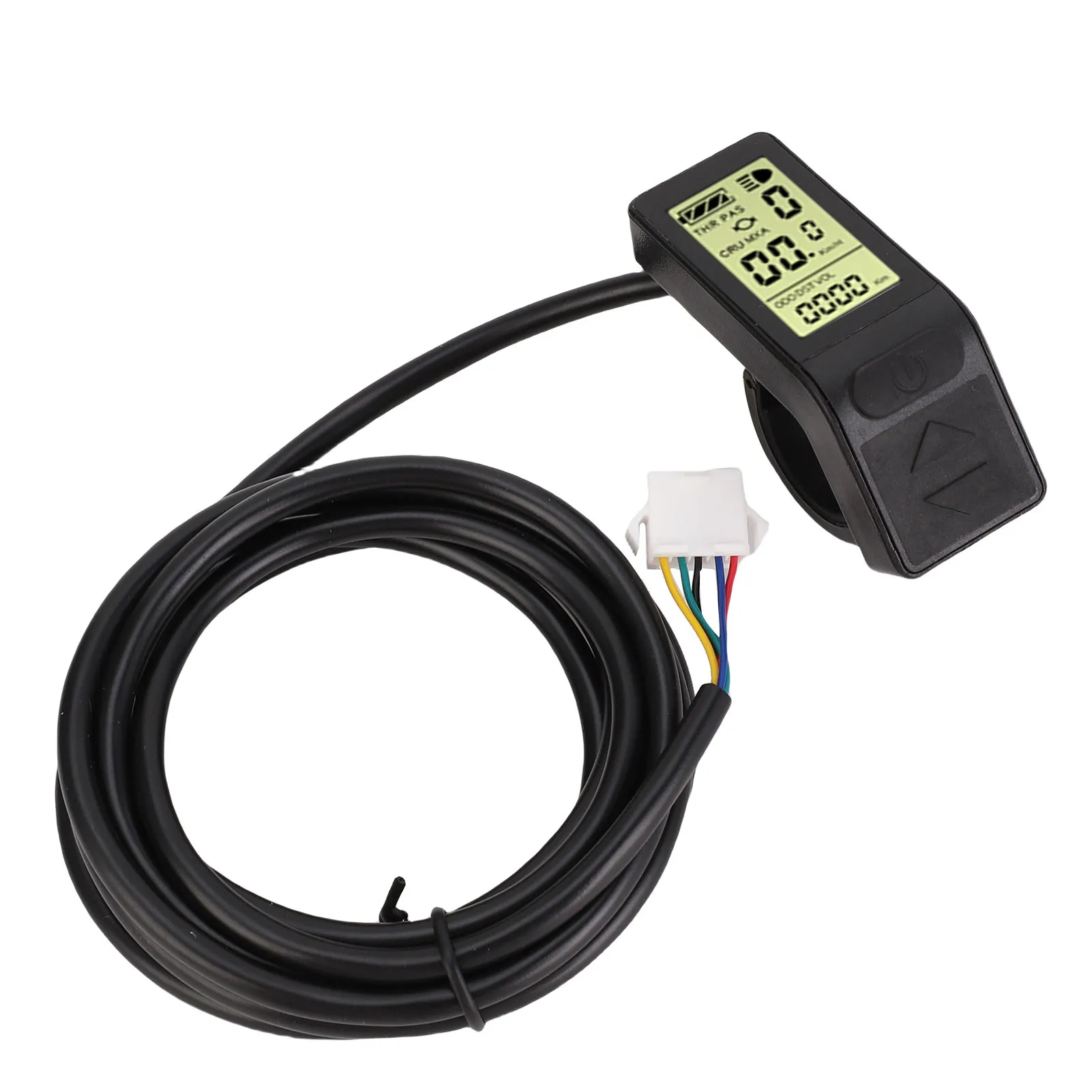 LCD-Display für Elektrofahrräder, LCD-Display für Elektrofahrräder, SM-Anschluss, ABS-Farbbildschirm, ergonomische externe Tasten zum Fahren