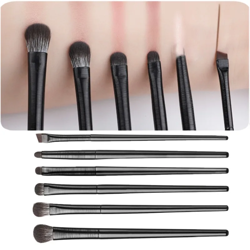 5/6 個プロフェッショナルアイシャドウブラシセット眉毛輪郭アイライナーブレンドディテールメイクアップツールキット